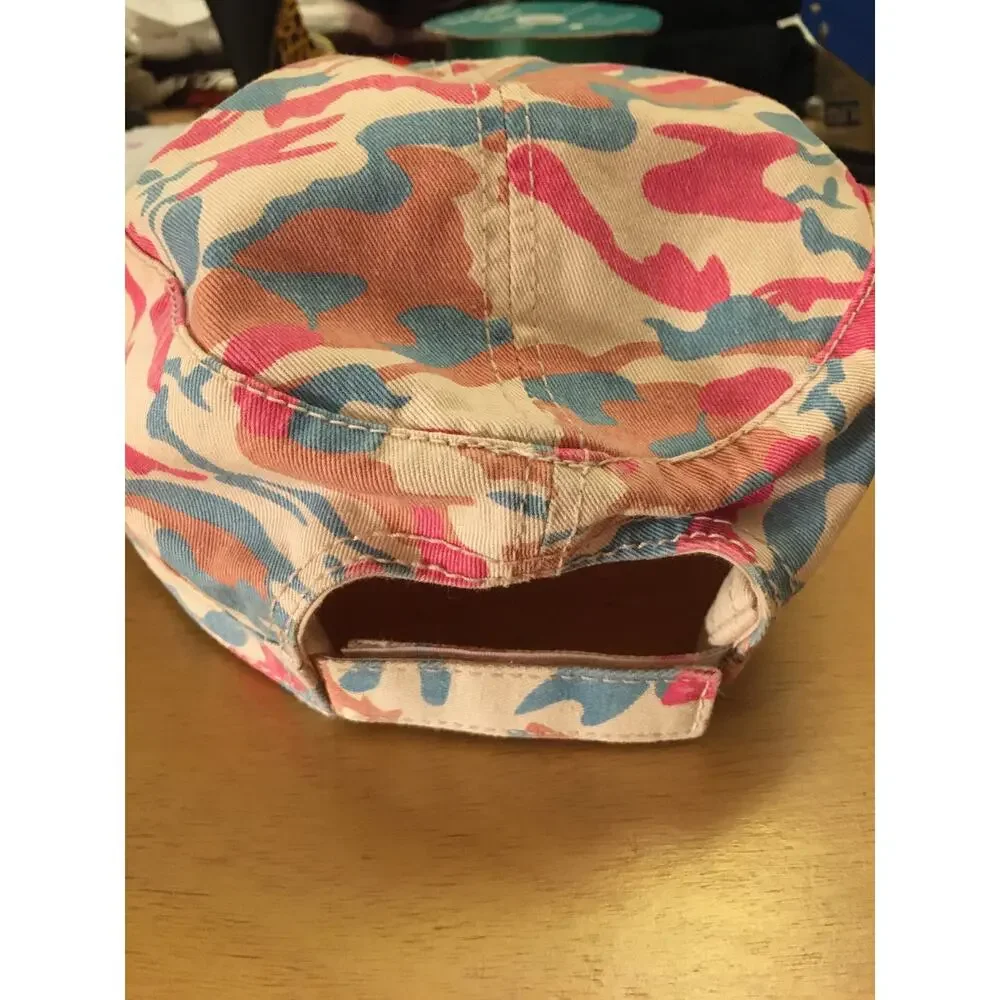 New Unisex Flip Cup Rare Camo Baseball Hat Pink One Size Adjustable Strap